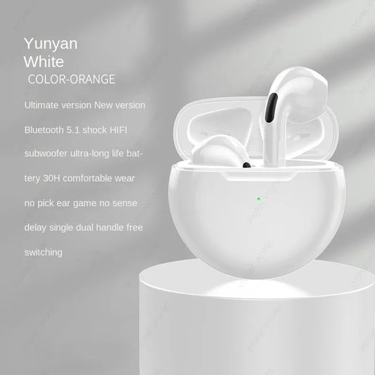 Wireless Air Pro 6 Earbuds with Hifi Stereo Touch Control Earbuds