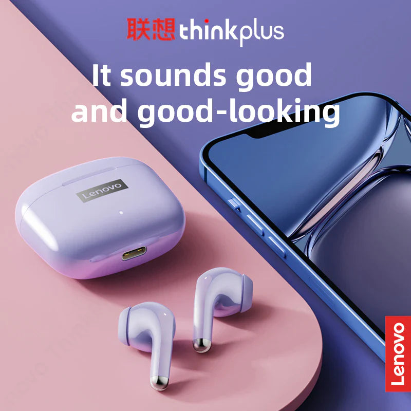 Lenovo LP40 Pro Wireless Bluetooth Earphones Noise Reduction Touch Control
