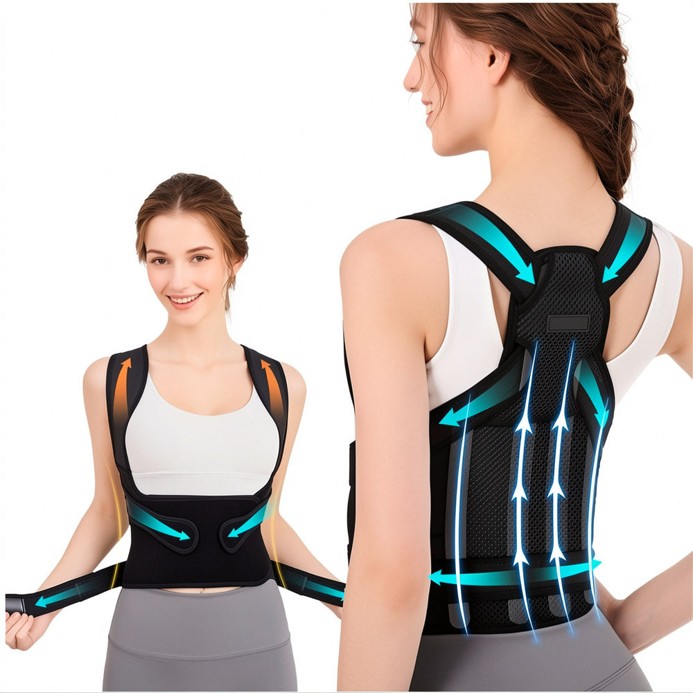 Back Pain Relief or Shoulder Support Belt, Posture corrector belt, Back support belt