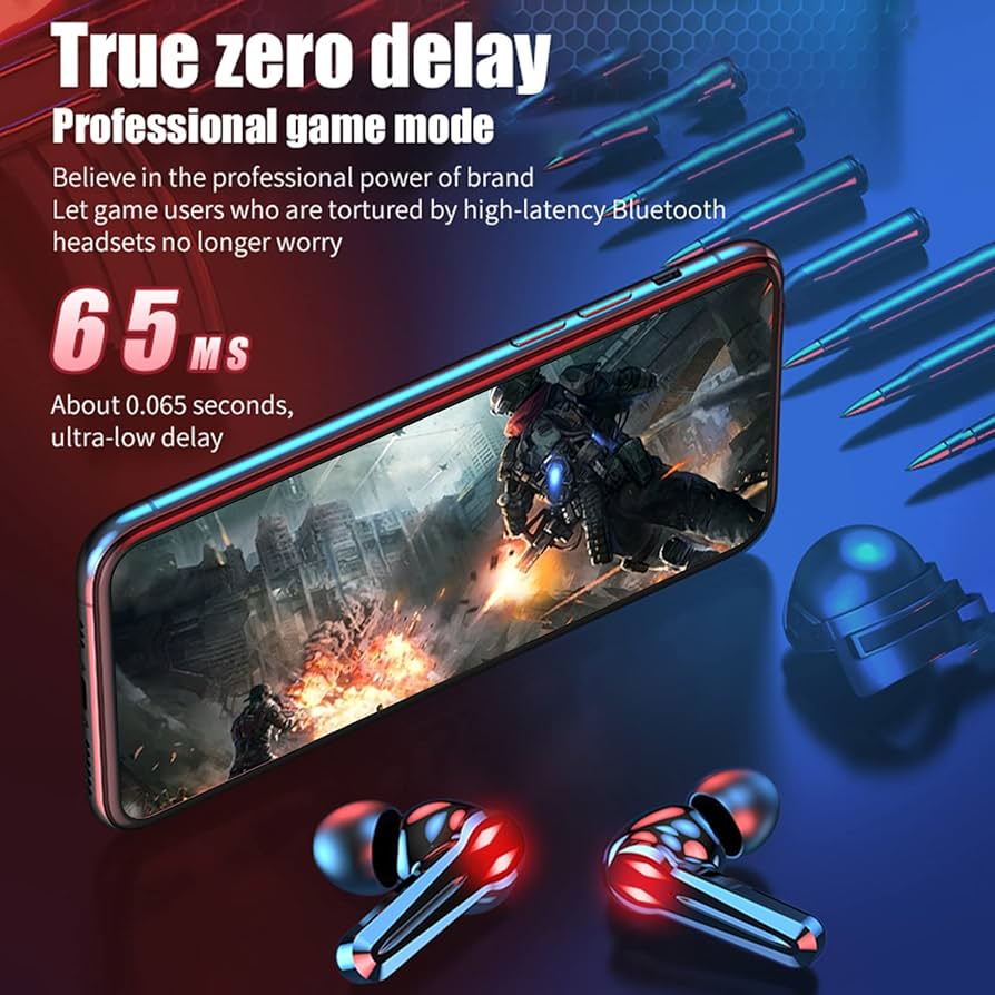 M28 TWS Gaming Wireless Earbuds Type-c LED Display With Heavy Bass