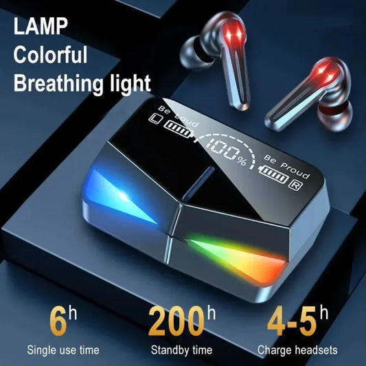 M28 TWS Gaming Wireless Earbuds Type-c LED Display With Heavy Bass