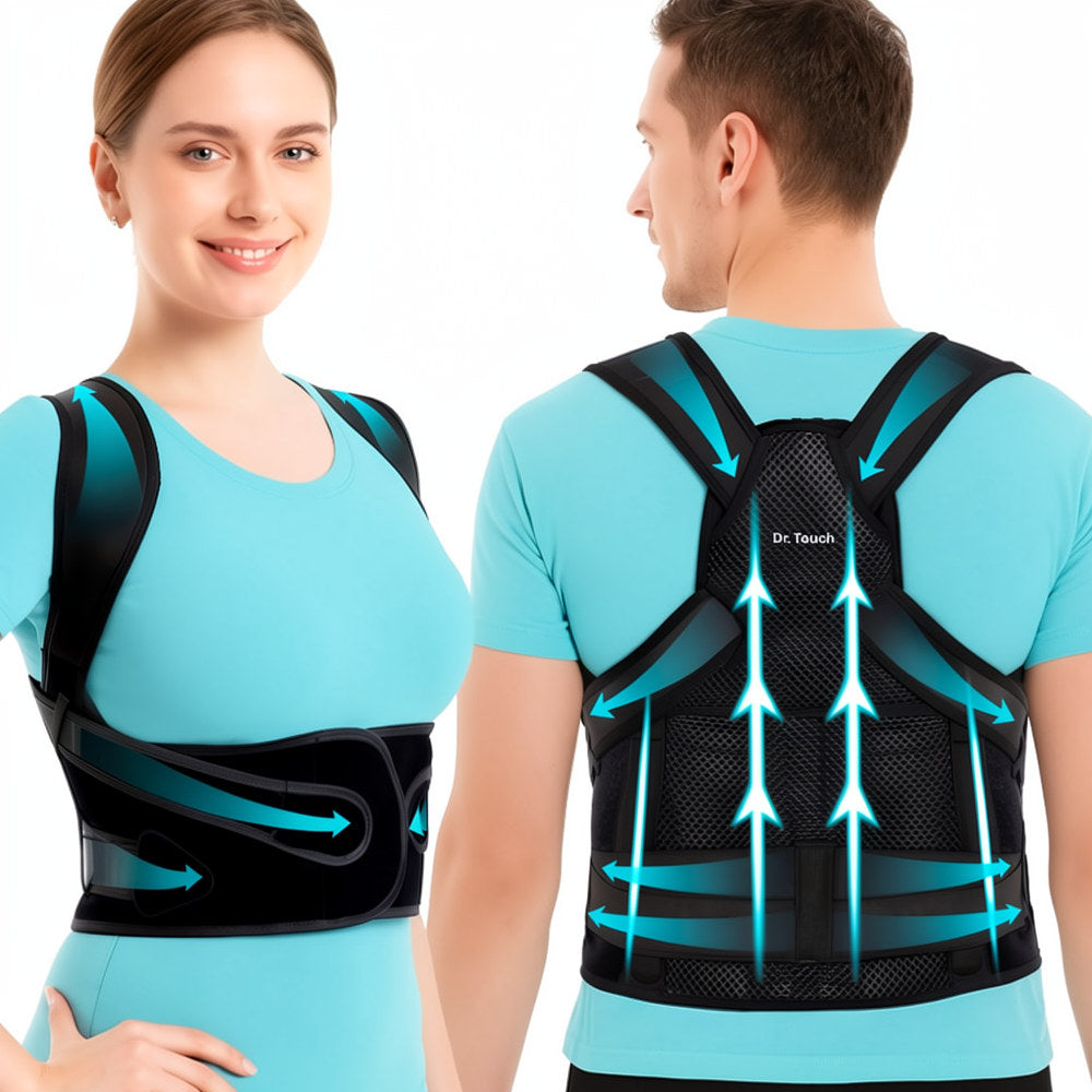 Back Pain Relief or Shoulder Support Belt, Posture corrector belt, Back support belt