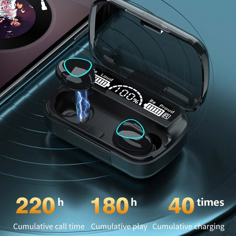 TWS M10 Earbuds Bluetooth 5.1 Earphones 2000mAh Charging Box