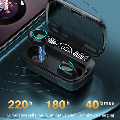 TWS M10 Earbuds Bluetooth 5.1 Earphones 2000mAh Charging Box