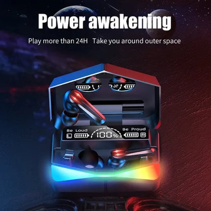 M28 TWS Gaming Wireless Earbuds Type-c LED Display With Heavy Bass