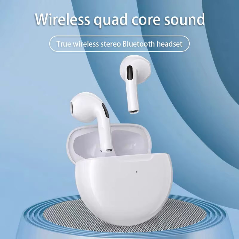 Wireless Air Pro 6 Earbuds with Hifi Stereo Touch Control Earbuds