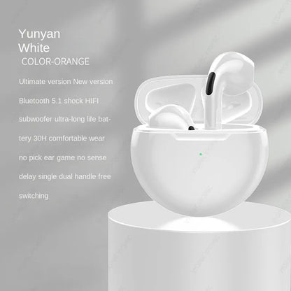 Wireless Air Pro 6 Earbuds with Hifi Stereo Touch Control Earbuds