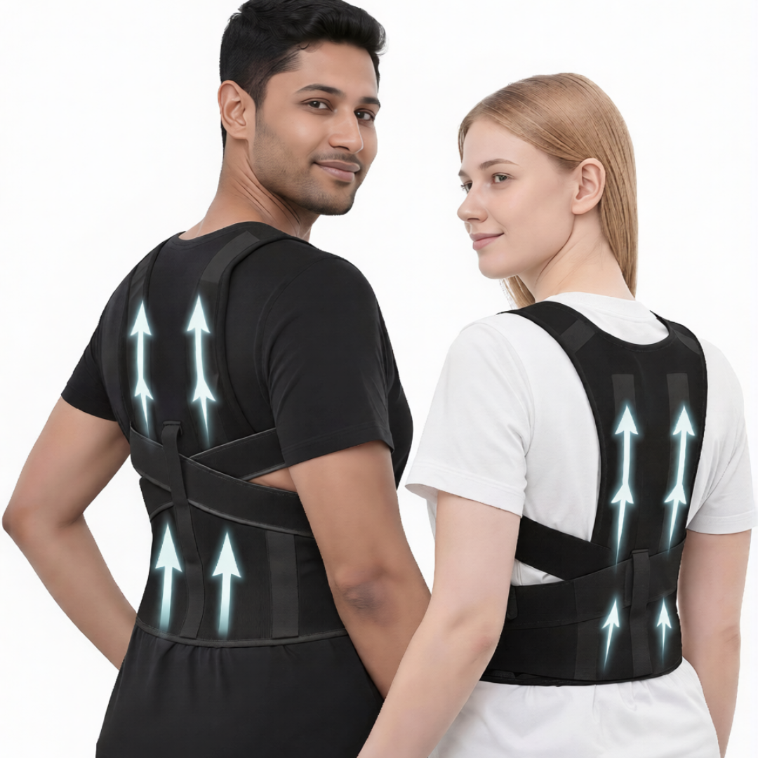 Back Pain Relief or Shoulder Support Belt, Posture corrector belt, Back support belt