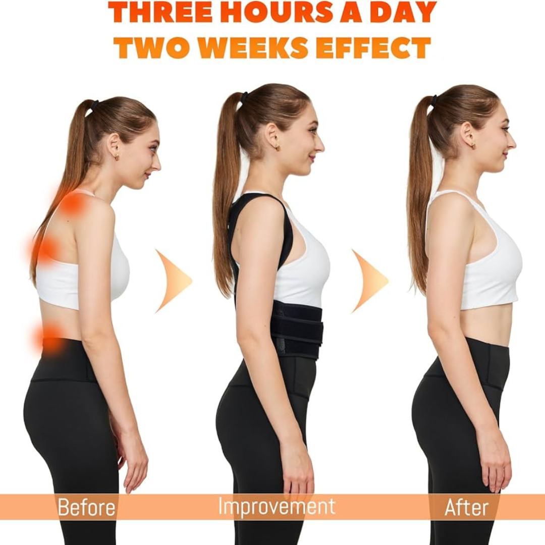 Back Pain Relief or Shoulder Support Belt, Posture corrector belt, Back support belt