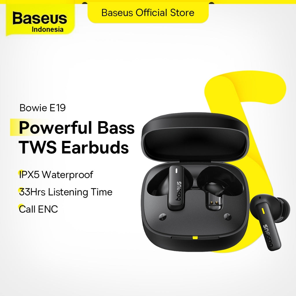 Baseus Bowie E19 Wireless IPX5 Waterproof Bluetooth Earbuds 2 ENC Mic