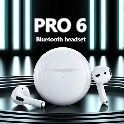 Wireless Air Pro 6 Earbuds with Hifi Stereo Touch Control Earbuds